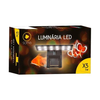 Imagem de Luminária Soma LED X3 5W para Aquário Branca - 220V