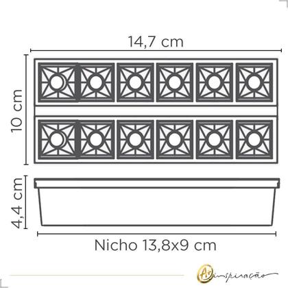 Imagem de Luminária Spot Recuado De Embutir 20W Led Quadrado 2700K