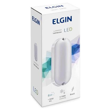 Imagem de Luminária Tartaruga Elgin Branca, LED, 8W, 6500K, Bivolt, Branco