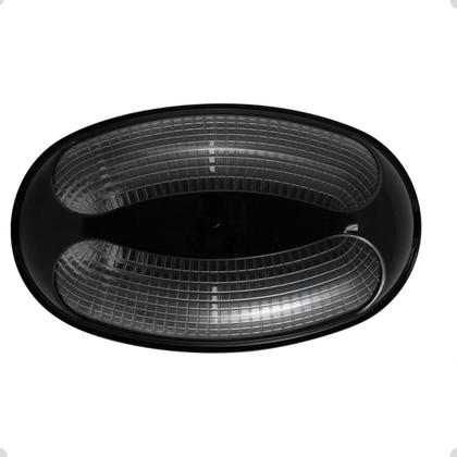 Imagem de Luminária Tartaruga Oval Preta Pavilonis 