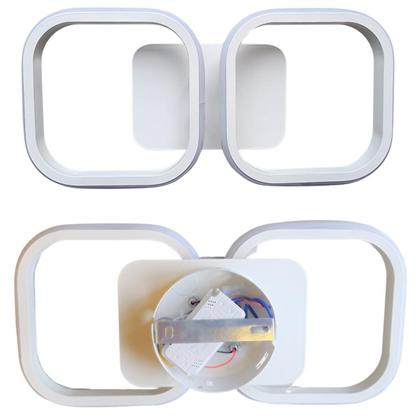 Imagem de Luminária Teto 35,5Cm Quadrado Duplo Led Arandela Parede