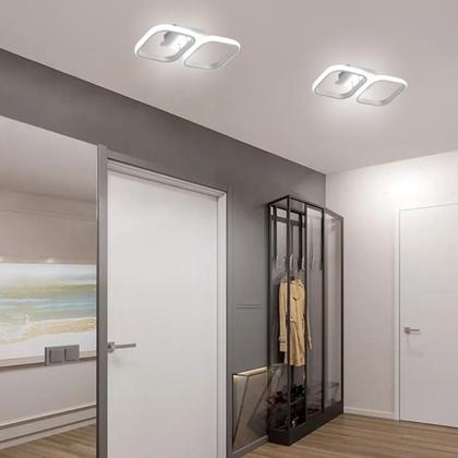 Imagem de Luminária Teto 35,5Cm Quadrado Duplo Led Arandela Parede