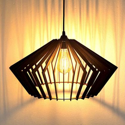 Imagem de Luminária Teto tipo Pendente DEJAVU MDF Completa