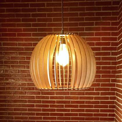 Imagem de Luminária Teto tipo Pendente em MDF UNIVERSO - Completa