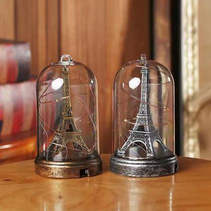 Imagem de Luminaria torre eiffel abajur led mesa paris miniatura quarto sala luz noturna enfeite decoraçao casa
