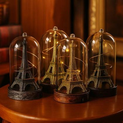 Imagem de Luminaria torre eiffel abajur led mesa paris miniatura quarto sala luz noturna enfeite decoraçao casa
