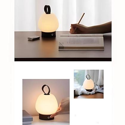 Imagem de Luminária Touch Led Abajur De Leitura Dimerizável Recarregável Mesa 3W Quarto Sala Cabeceira