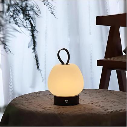 Imagem de Luminária Touch Led Abajur De Leitura Dimerizável Recarregável Mesa 3W Quarto Sala Cabeceira