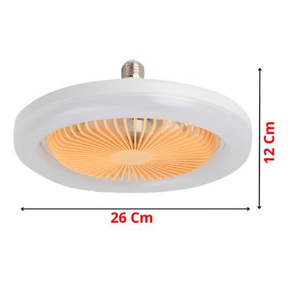 Imagem de Luminária Ventilador de Teto Luz LED Quarto Sala Iluminação