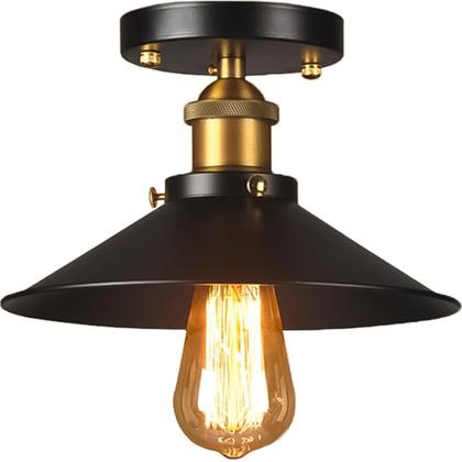 Imagem de Luminária Vintage Industrial, E27, Metal, Preto, LexLight
