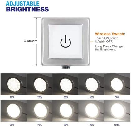 Imagem de Luminária VST Under Cabinet, pacote com 6 dimmer 12V 3000K
