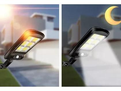 Imagem de  Luminárias Solar 300w Com Sensor De Presença Controle