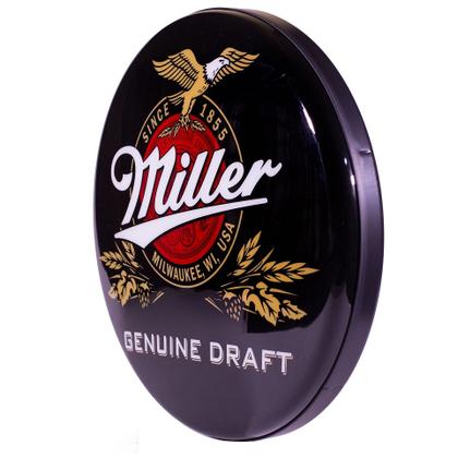 Imagem de Luminoso de Parede Cerveja Miller Retrô Vintage Bar, Garagem, Churrasqueira, Espaço Gourmet