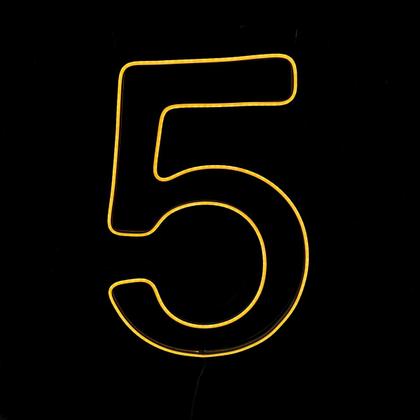 Imagem de Luminoso Numero Neon Led 50 Cm Festa De 0 A 9