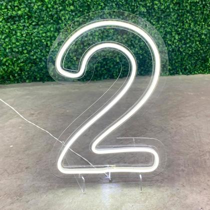 Imagem de Luminoso Numero Neon Led 50 Cm Festa De 0 A 9