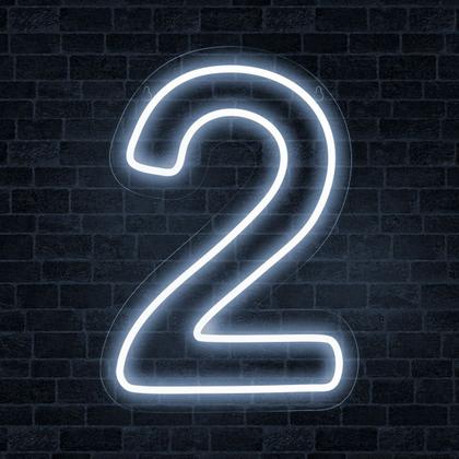 Imagem de Luminoso Numero Neon Led 50 Cm Festa De 0 A 9