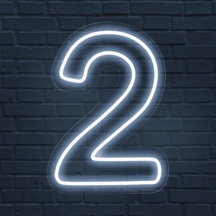 Imagem de Luminoso Numero Neon Led 50 Cm Festa De 0 A 9