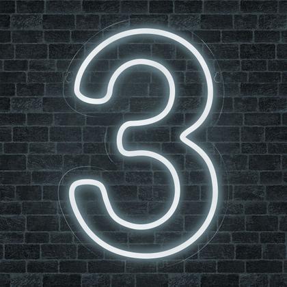 Imagem de Luminoso Numero Neon Led 50 Cm Festa De 0 A 9