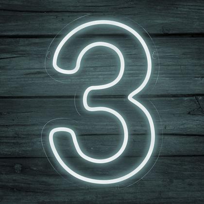 Imagem de Luminoso Numero Neon Led 50 Cm Festa De 0 A 9