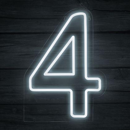 Imagem de Luminoso Numero Neon Led 50 Cm Festa De 0 A 9