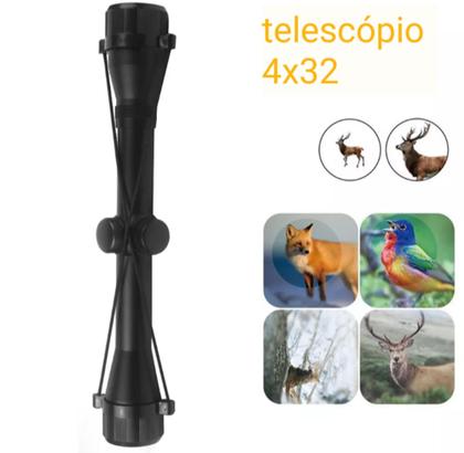 Imagem de Luneta scope 4x32 com mount de 11 mm incluso