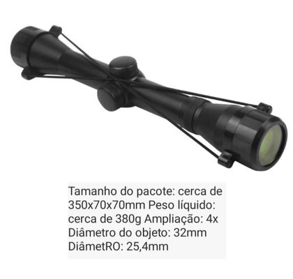 Imagem de Luneta scope 4x32 com mount de 11 mm incluso
