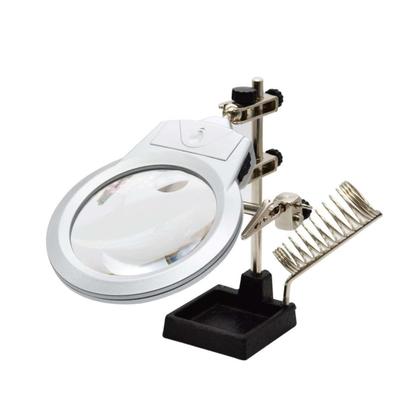 Imagem de Lupa Com Suporte E Pinca Slp-100 Solver