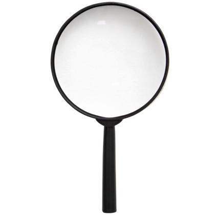 Imagem de Lupa de mão amplia 3X diâmetro 100mm média vidro preto Yins