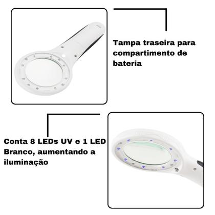 Imagem de Lupa de mão SLP-193 UV/LED