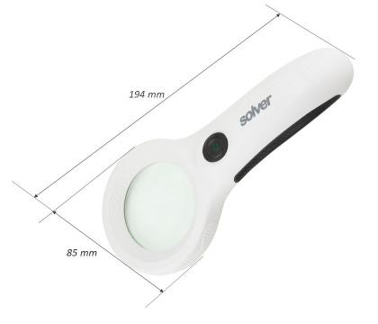 Imagem de Lupa de mão Solver SLP-193 UV LED