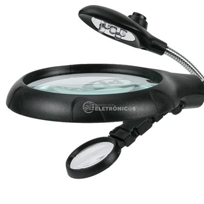 Imagem de Lupa Led Estação De Trabalho Multifuncional Suportes Garras KPAA004