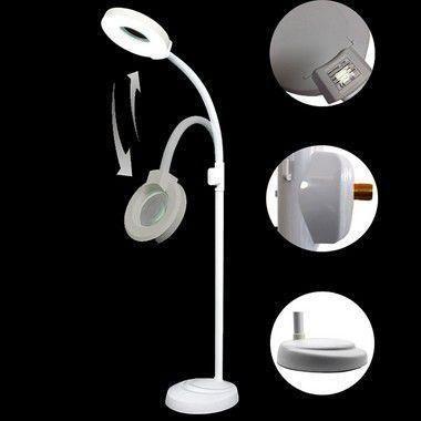 Imagem de Lupa Luminária de 120 Leds com Tripé Flexível Estética 220V GT725-2 - Lorben