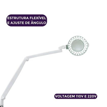 Imagem de Lupa Luminária Ultra 5 LED Apoio de Mesa - Estek