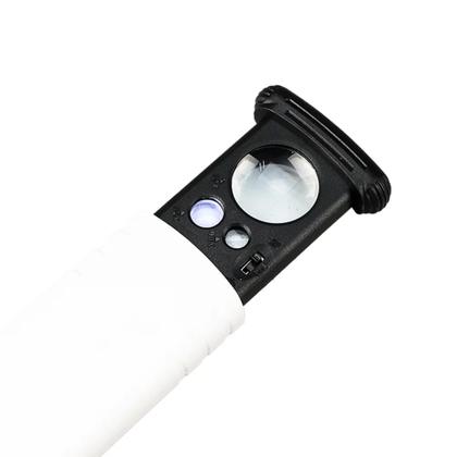Imagem de Lupa Portátil 30x 60x 90x Iluminação Led Branco E Uv Para Avaliação de Joias 93090X