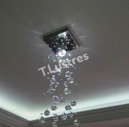 Imagem de Lustre 16x16 Em Cristais Sala / Quarto / Corredor