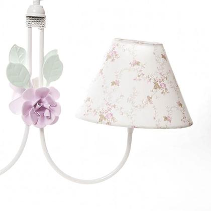 Imagem de Lustre 2L Simples 2 Flores G Rosa Quarto Bebê Infantil Menina