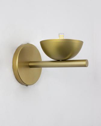 Imagem de Lustre Arandela Meia Bola Dourado 156