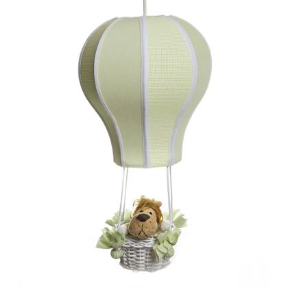 Imagem de Lustre Balão Cintura Floresta Verde Quarto Bebê Infantil