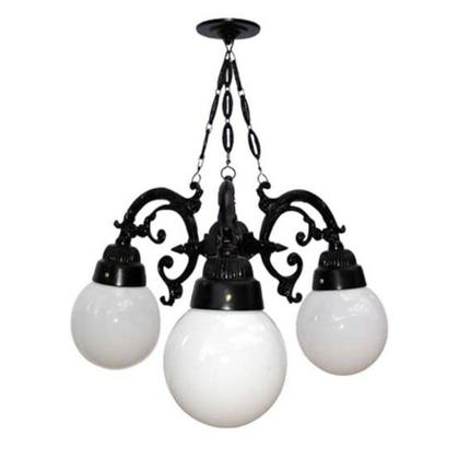 Imagem de Lustre Colonial para Teto Alumínio com 03 globos