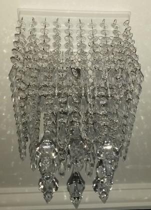 Imagem de Lustre De Cristal Acrilico Dubai Sala 3 Camadas Alto Brilho