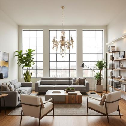 Imagem de Lustre De Cristal Luminária Luxuoso Ambar Com 8 Braços