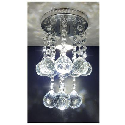 Imagem de Lustre de Cristal Verdadeiro K9 14 cm de diâmetro 20 Cm De Altura ILUSTRE CRISTAIS