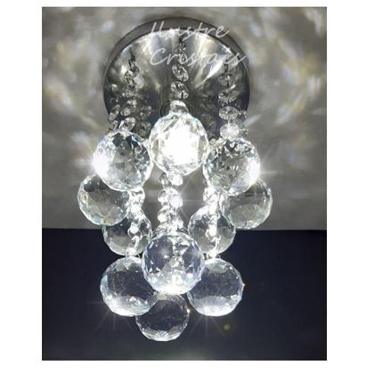 Imagem de Lustre de Cristal Verdadeiro K9 14 cm de diâmetro 20 Cm De Altura ILUSTRE CRISTAIS