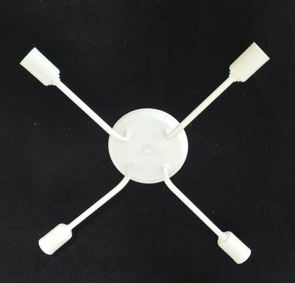 Imagem de Lustre De Teto Industrial Retrô para 4 Lâmpadas - Plafon Retrô Aranha Sputnik 