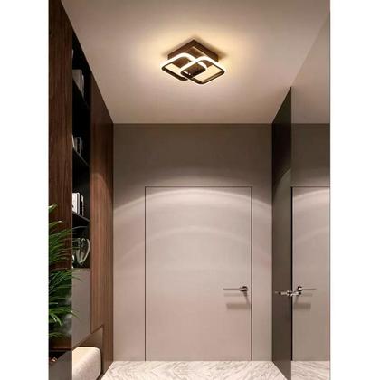 Imagem de Lustre De Teto Led Para Banheiro 24X20X12,5Cm - Preto