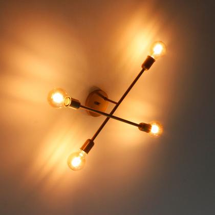 Imagem de Lustre LuminaLux Sputnik Monaco 2 Braços Pendente Industrial