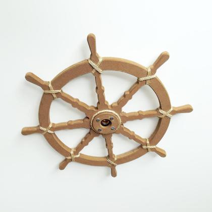 Imagem de Lustre Luminária Pendente 65Cm Leme De Navio Rústico 1B