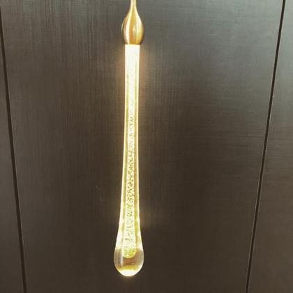 Imagem de Lustre Luminária Pendente Gota Cristal Led Integrado Bivolt