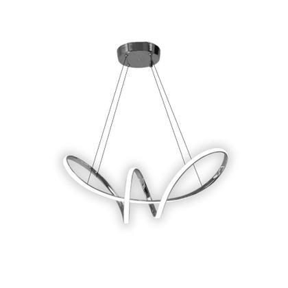 Imagem de Lustre Luminaria Pendente Led De Teto Moderno para Sala Quarto Loop 45w 3 Em 1 Bivolt