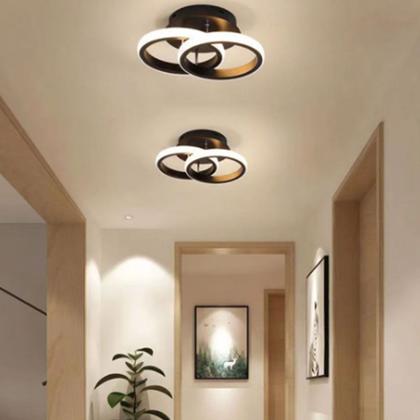Imagem de Lustre Luminaria Teto Led Moderno 3 cores Redondo 25x10x19cm